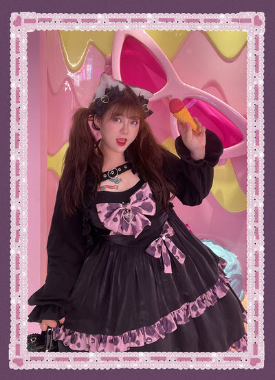 HardCandy~Hot Girl Sweet Plus Size Lolita Leopard Dress   