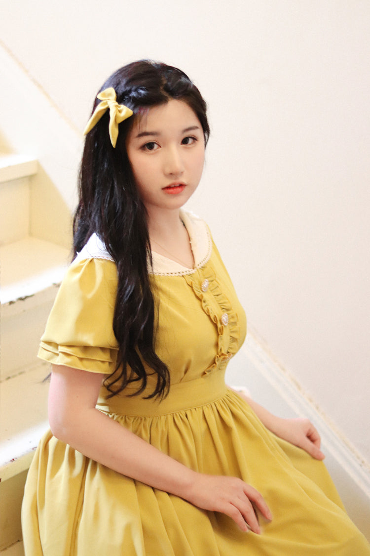 (Buyforme) Sweet Wood~ CLA French Vintage Plus Size Lolita OP Dress   