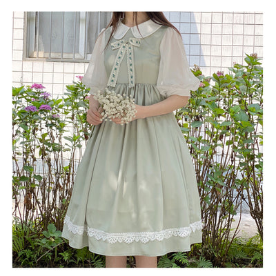 EESSILY~Anne of Green Gables~Summer Sweet Lolita Dress grass green S 