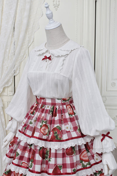 Alice Girl~Sweet Plaid Lolita Salopette Dress   