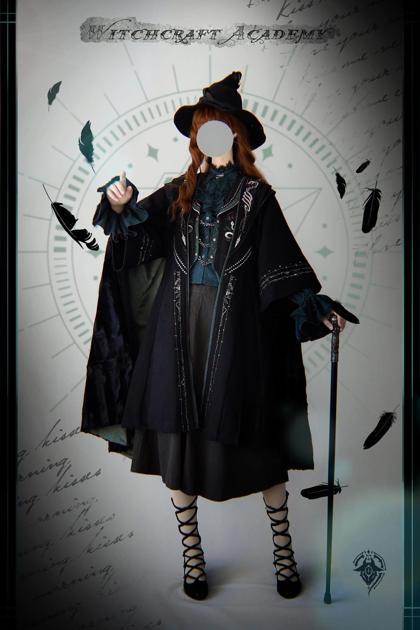 Arca et Ovis~Magic School~Embroidered Woolen Ouji Lolita Coat Vest   