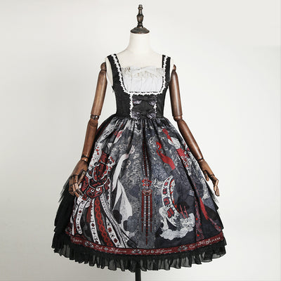 (Buyforme) Cat Highness~Beauty of Witch~Gothic Lolita OP JSK S Version 2 JSK (side open) 