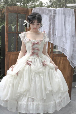 (Buyforme) Sweet Wood~Elegant Floral Sweet Lolita SKirt, Corset, Accessory S pink SK 