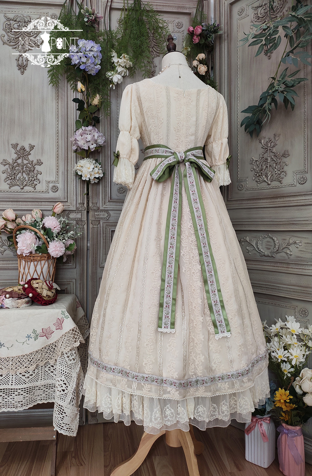 Miss Point~The Sally Gardens~Elegant Lolita Empire-cut OP Dress 8506:91762