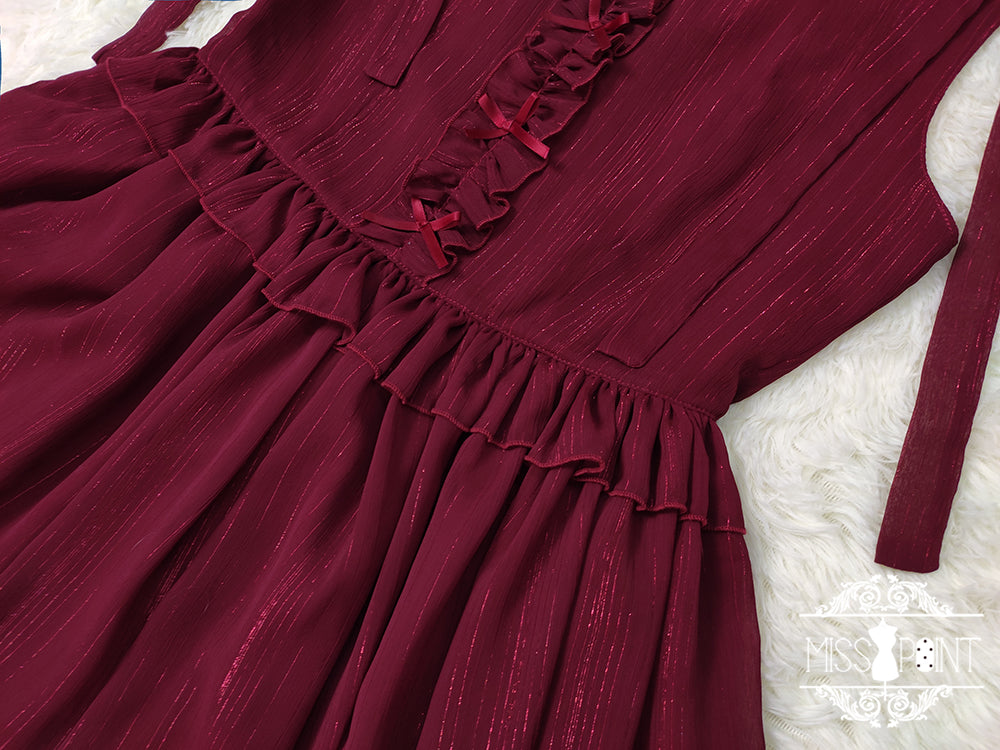Miss point~Rhine Riverside~French Vintage Chiffon Lolita JSK 1802:45675