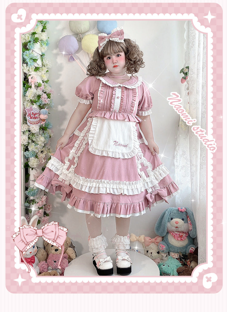 Niu Niu - Plus Size Lolita Nurse Summer OP Dress