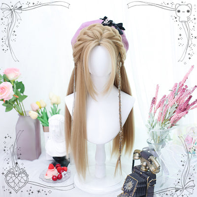 Dalao Home~Whisper~Long Curtain Bangs Shape Face Lolita Wig   