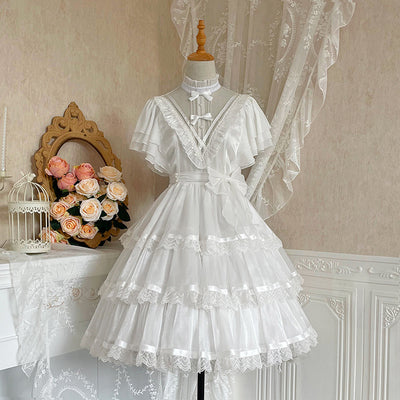 Your Princess - Castle Night - Dark Themed Gothic Lolita OP S white