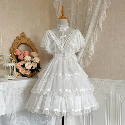 Your Princess~Castle Night~Dark Themed Gothic Lolita OP S white 