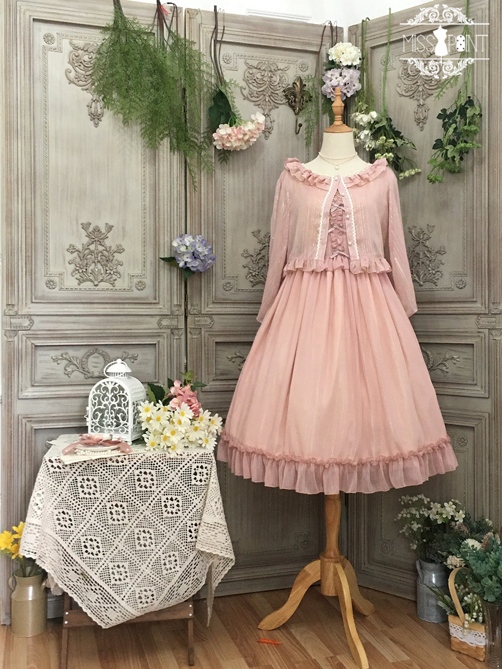 Miss point~Rhine Riverside~French Vintage Chiffon Lolita JSK 1802:45733