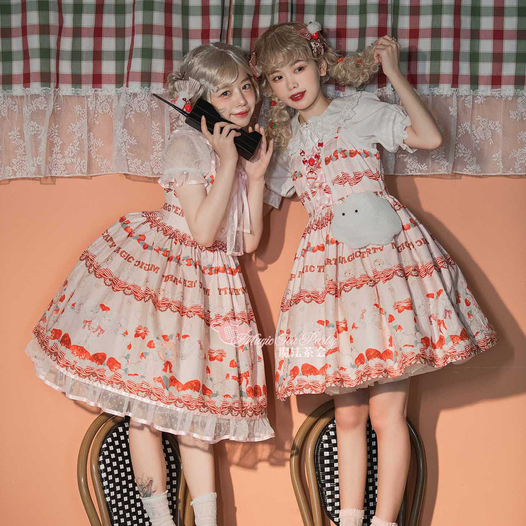 Strawberry Sheep Pattern Lolita JSK – 42Lolita