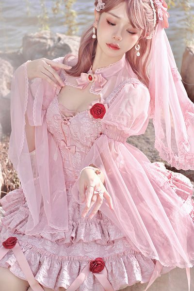 Alice Girl~Blood Rose~Gothic Lolita Long Sleeve Bolero   