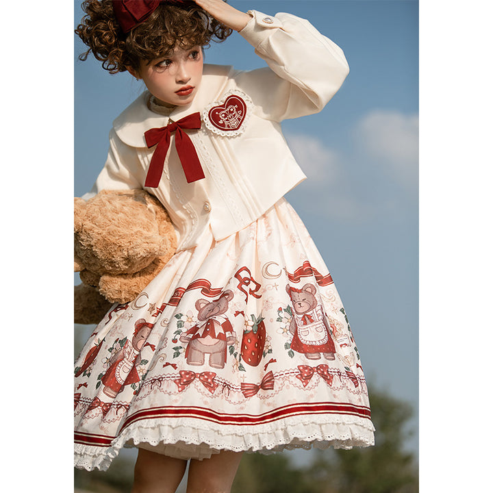 Designer's Gift~Christmas New Year Winter Lolita JSK Coat Set 5876:1591