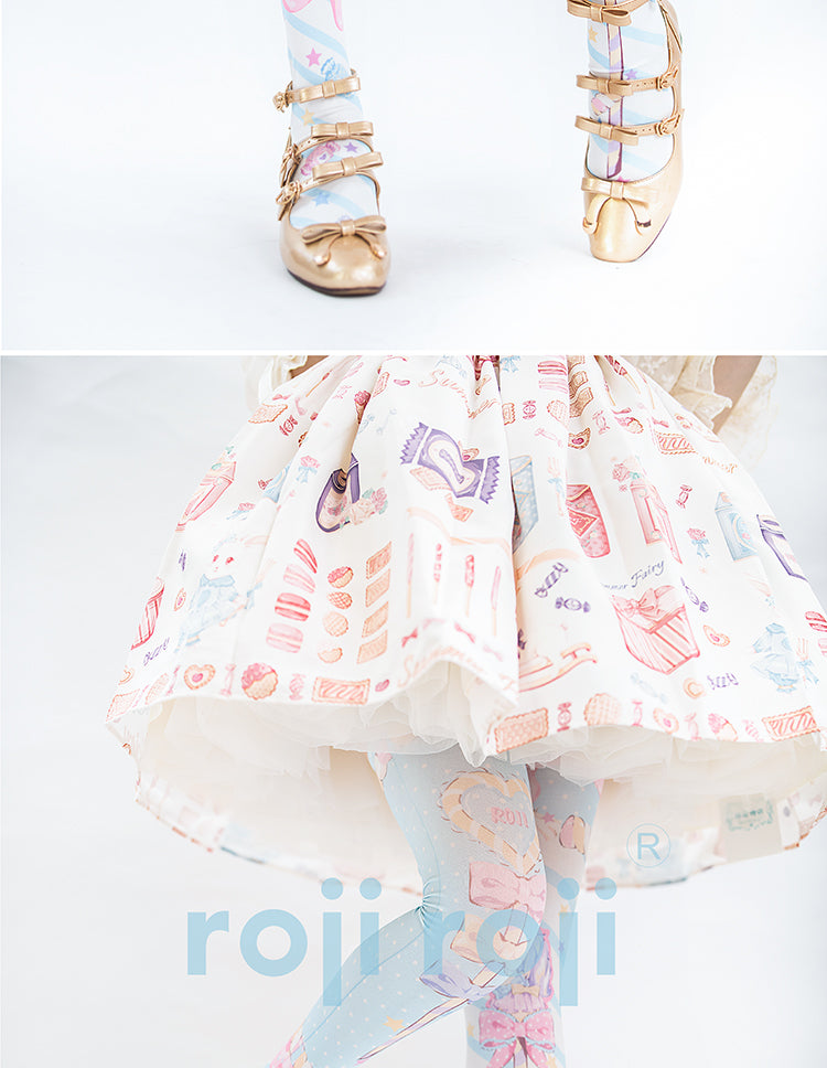 Roji roji~Holy Mace Fairy Kei Lolita Tights   