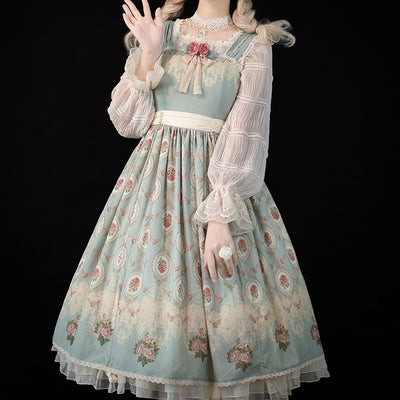 Miss Point~Elegant Flower Wall Lolita JSK Dress   