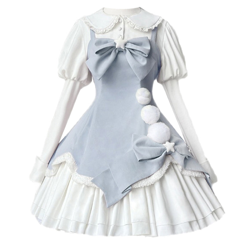 Your princess~Christmas Princess Sweet Lolita Jumper Dress S blue JSK 
