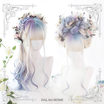 Dalao Home~Hyaline Dream~Long Curly Lolita Wig Brilliant sky dream wig  