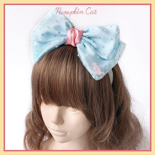 Pumpkin Cat~Candy Boxes~Kawaii Lolita Accessories blue hair band  