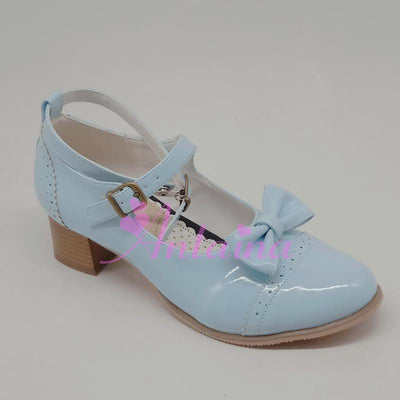 Antaina ~ Sweet Lolita Mary Jane Light Blue Heels Shoes   