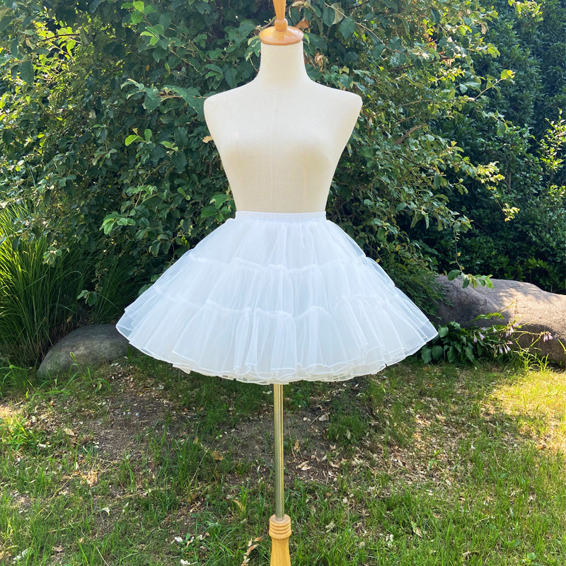Flower Fieldhappy Event - Lolita White A-Line Shape Petticoat white