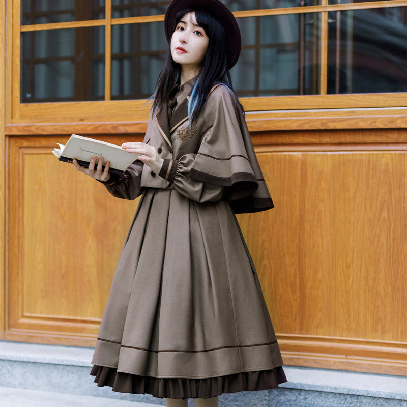With PUJI - A lazy Trial - Classic Elegant Lolita OP Set
