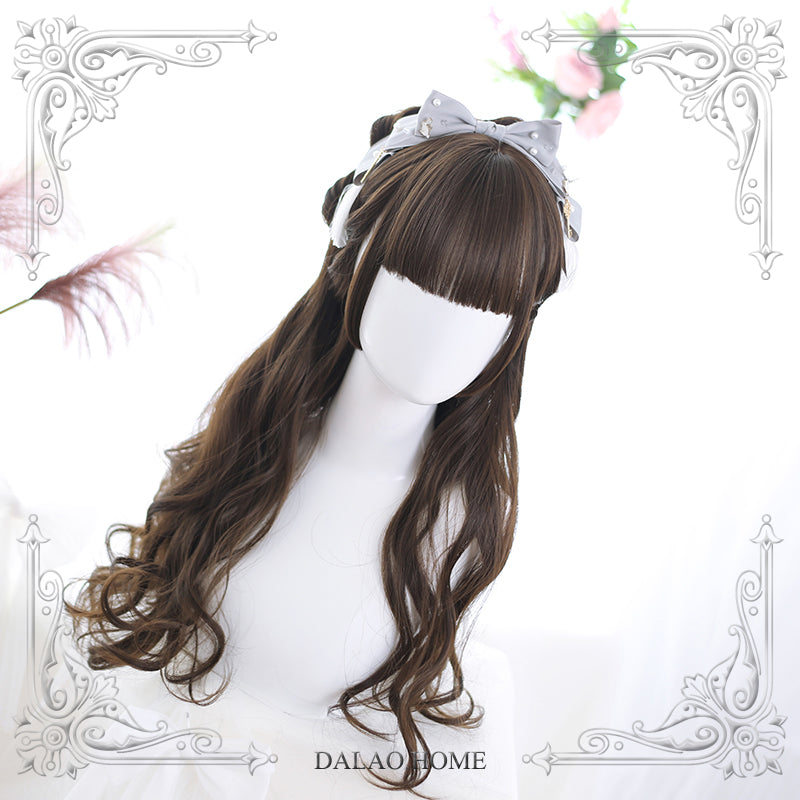 Dalao Home~Doreen 65cm Curly Long Wig cocoa brown (with hairnet)  