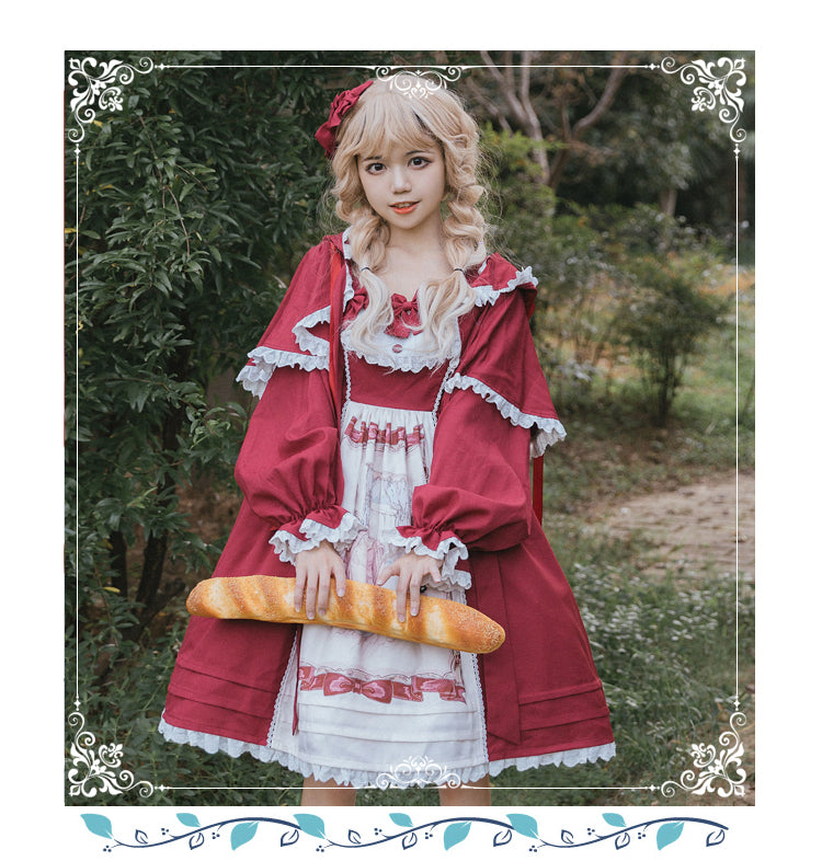 My little red riding hood柄ギンガムJSK＆カチューシャ My little red riding hood柄ギンガムJSK＆カチューシャ レディース