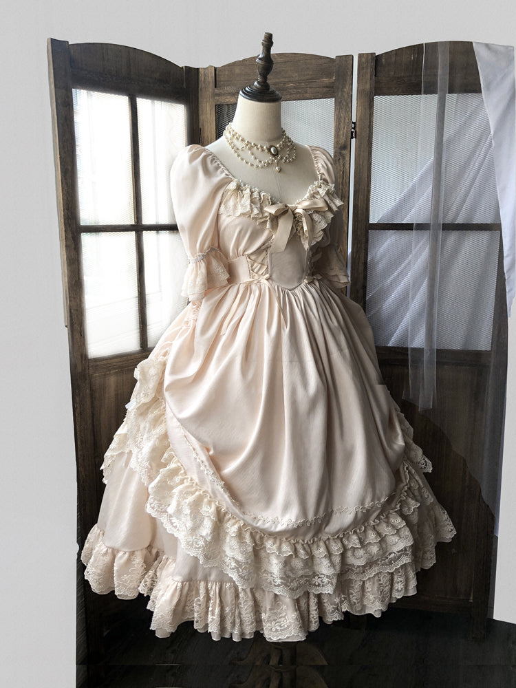 Sweet Wood - CLA Vintage French Lolita OP Dress 3802:20903