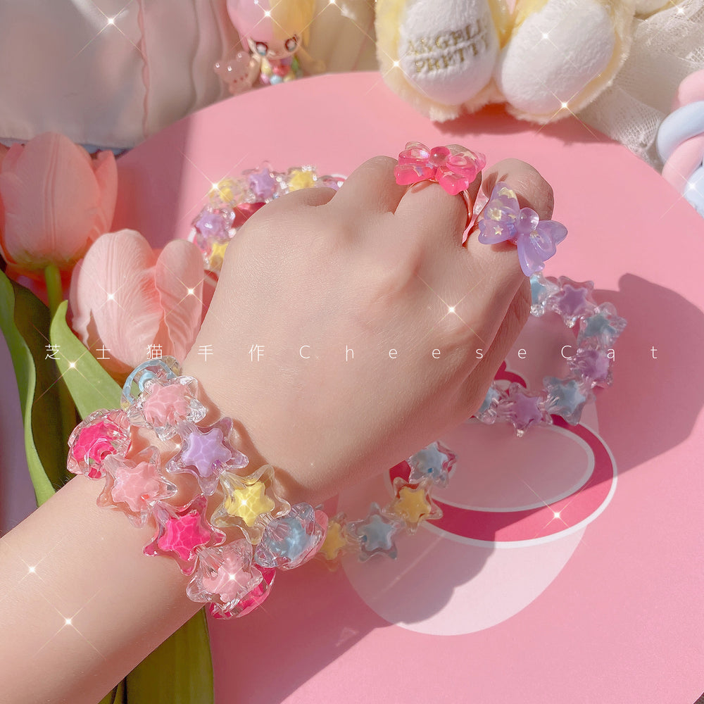 (Buyforme)Cheese Cat~Buling Crystal Summer LolitaSweet Bracelet   