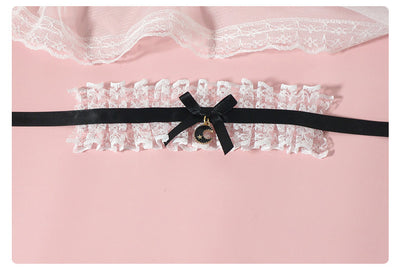 MaoJiang Handmade~Retro Lolita Bow Bracelet black  