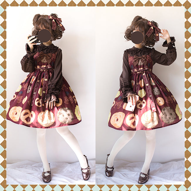 (BuyForMe) Cheese Cocoa~Sweet Cookies~Kawaii Lolita JSK   