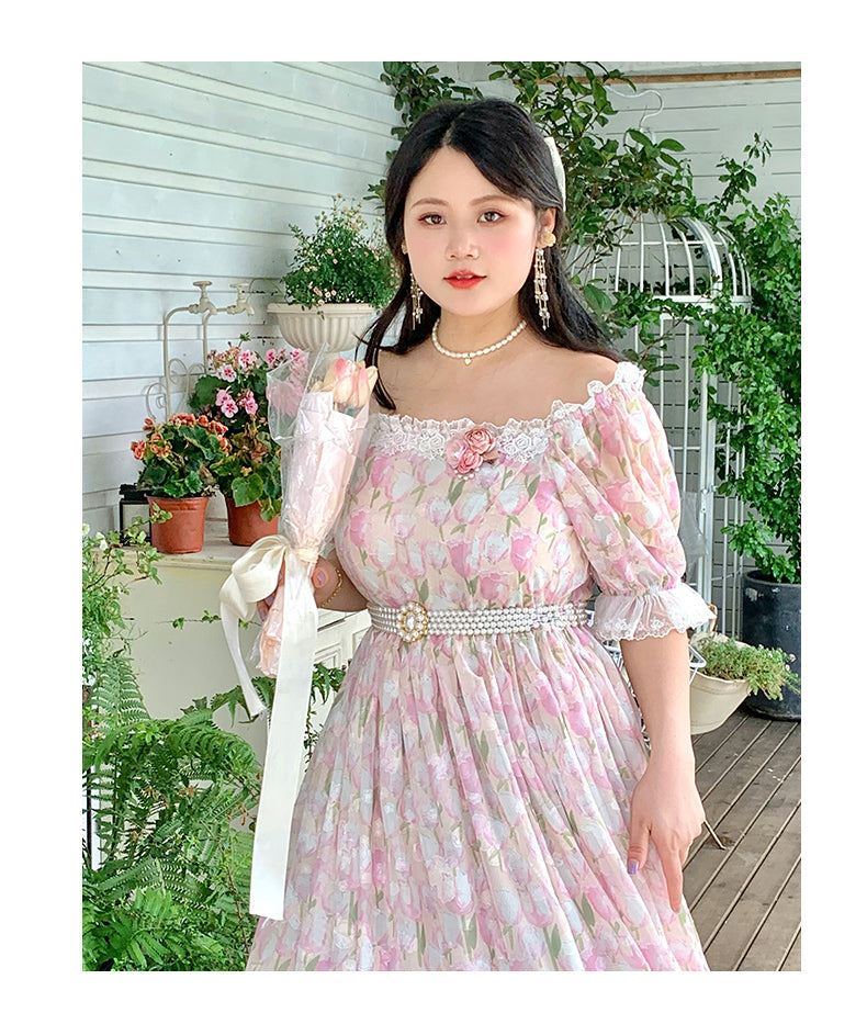NanShengGe~Your Tulips~Classic Lolita Summer OP Dress   