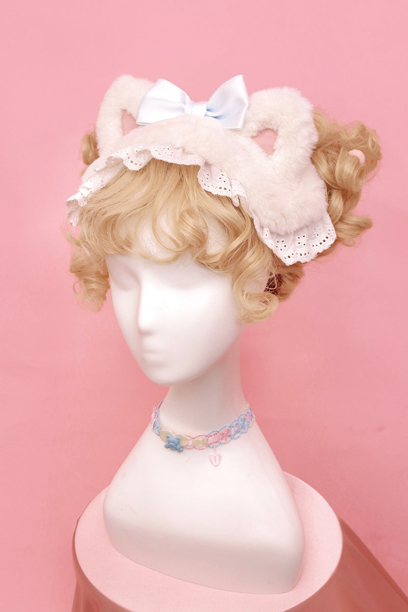 Alice Girl~Sweet Lolita KC~Candy Cat Bow Headband   