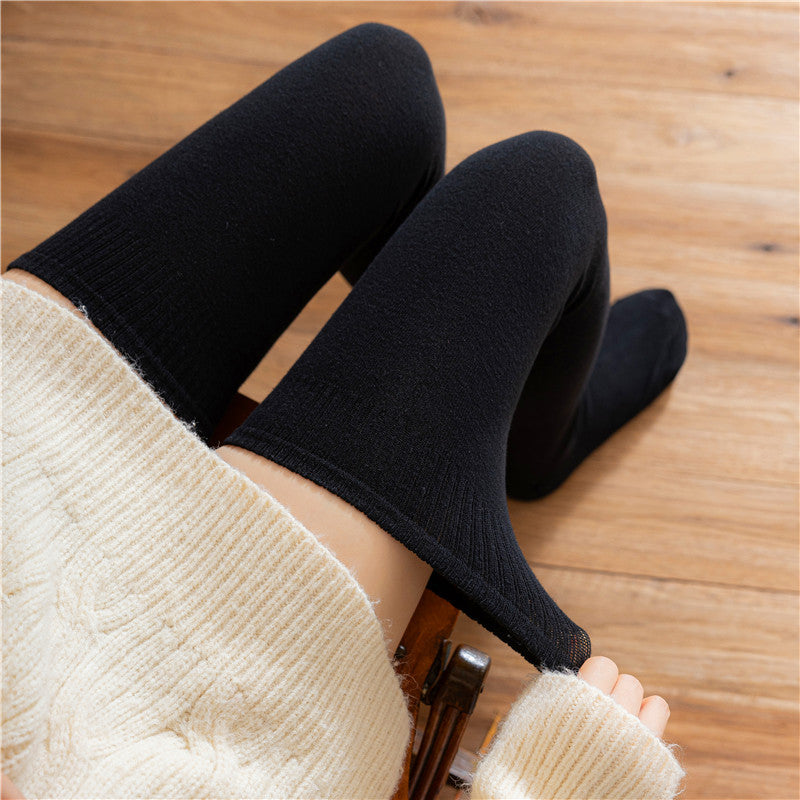 Spring and Autumn Plus Size Lolita Cotton Knee Stockings   
