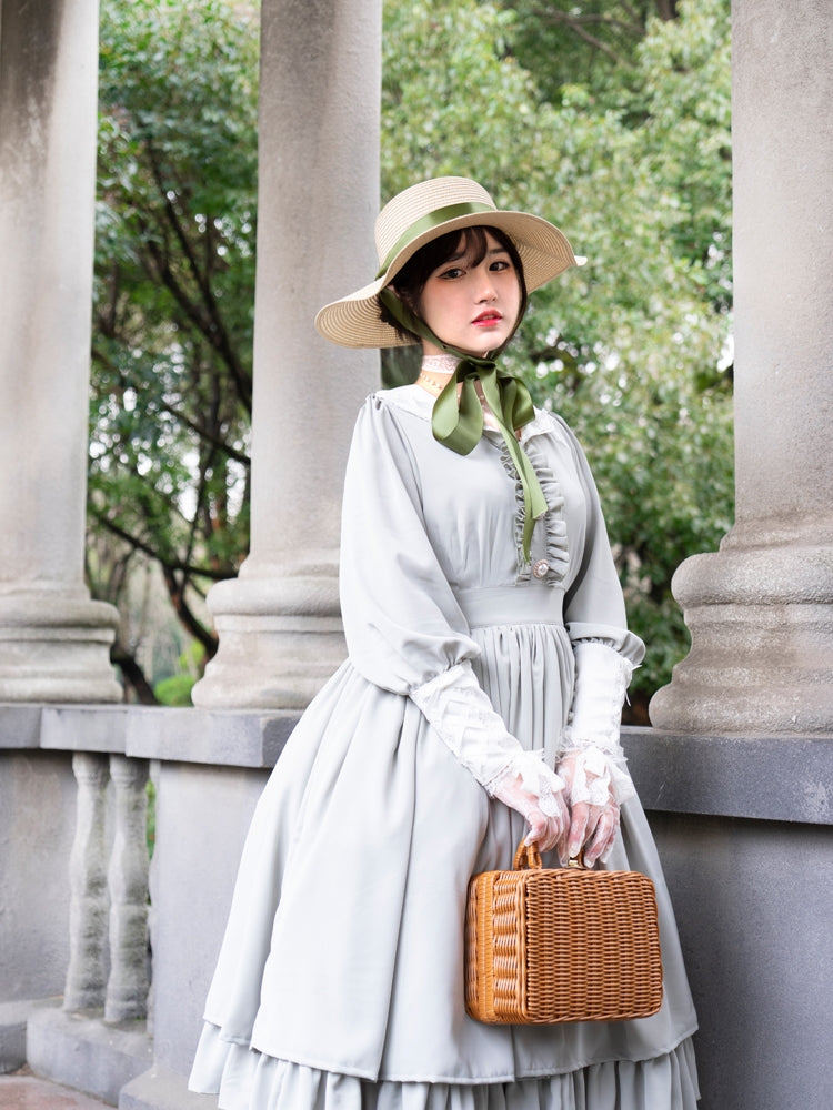 Sweet Wood - Lola's Diary - Multicolors Classic Lolita Plus Size OP Dress