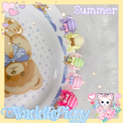 (Buyforme)WaddlePiggy~Sweet Lolita Handmade Lollipop Bow Ring   