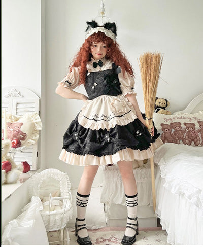 With PUJI~Witch Script~Embroidery Doll Lolita JSK   