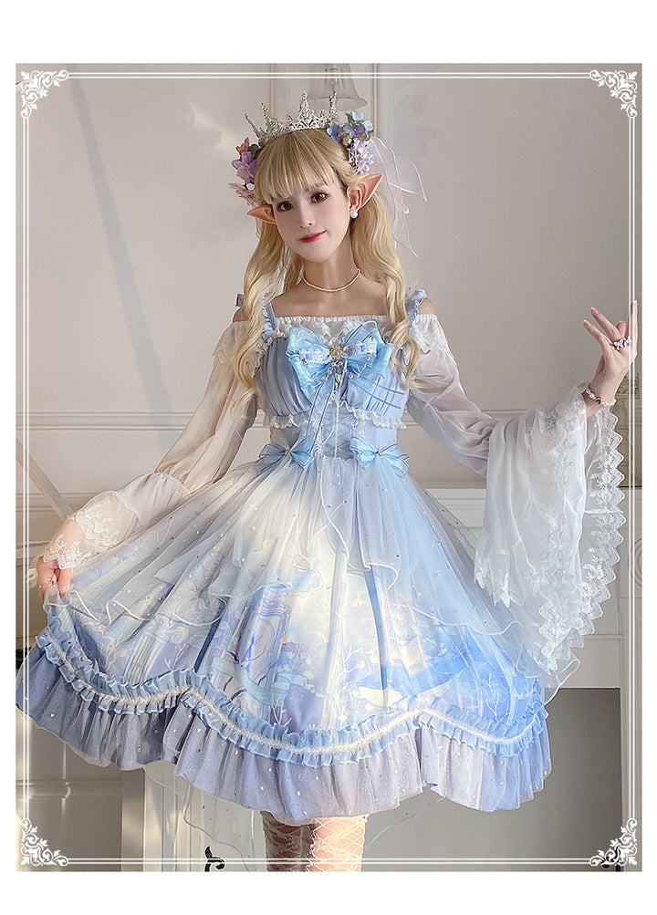 YingLuoFu~Journey With Whales~Kawaii Lolita JSK   