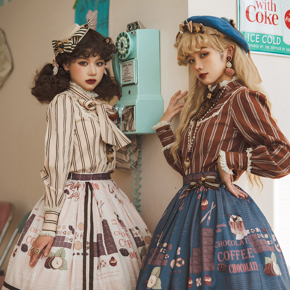 Miss Point - Chocolate Daily Lolita Bow KC Brooch