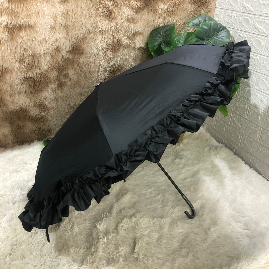 Fresh Flounce Foldable Princess Lolita Parasol   