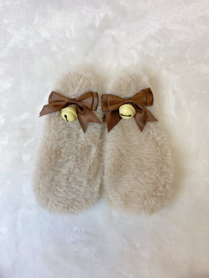 DreamWhale - Sweet Lolita Accessory Puppy-themed Headdress light brown long-ear clip In stock