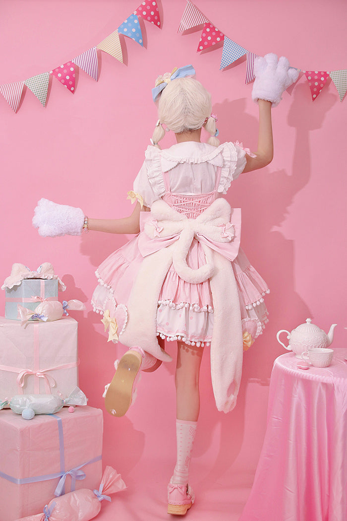 Alice Girl~Kawaii Lolita JSK Dress~Candy Cat Jumper Skirt   