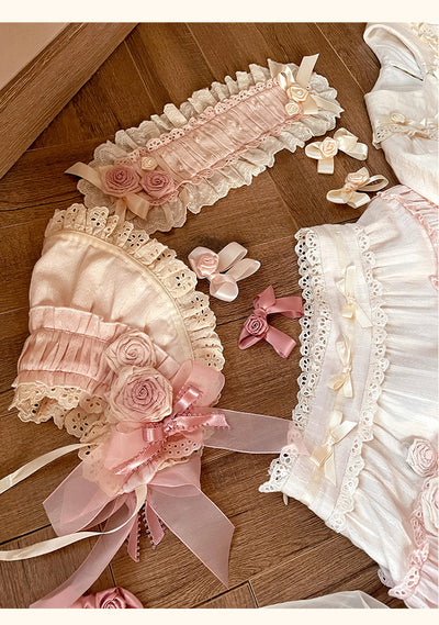 (Buy for me) Flower and Pearl Box~Austen In The Garden~Sweet Lolita Headdress, Brooches and Accessories   