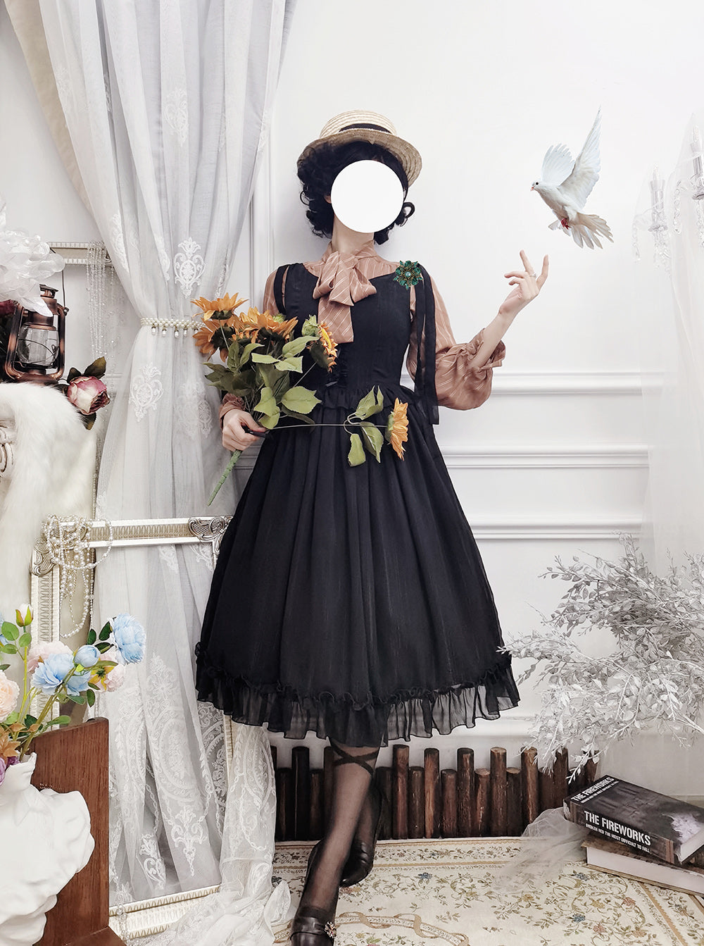 Miss point~Rhine Riverside~French Vintage Chiffon Lolita JSK 1802:45663