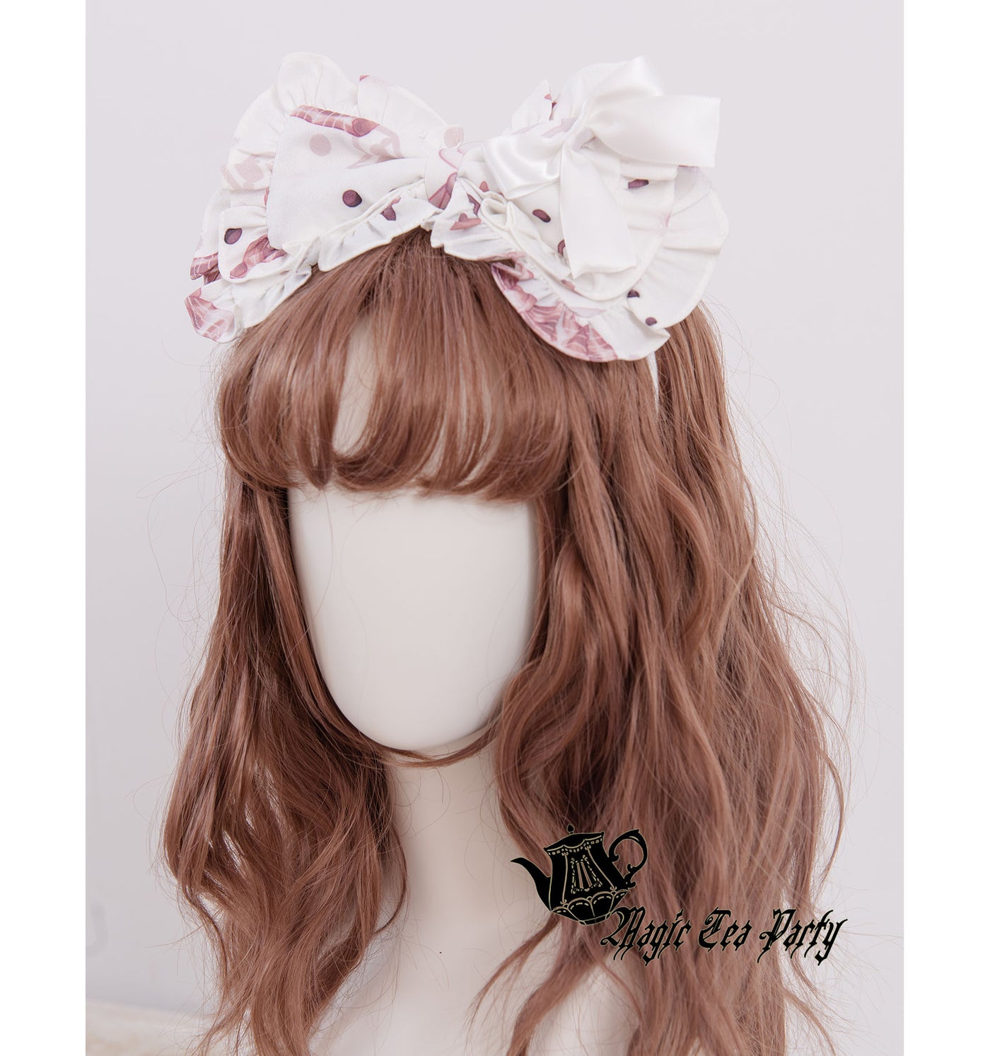 Magic Tea Party~Chocolate Rabbit Lolita Headdress white hairpin  