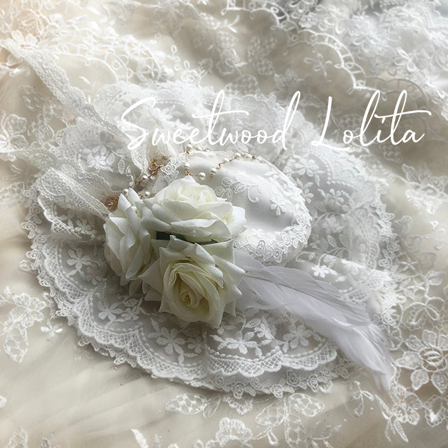 Sweet Wood - Secret Garden In Midsummer - Lolita Bonnet, Necklace, Accessory yellow normal bonnet