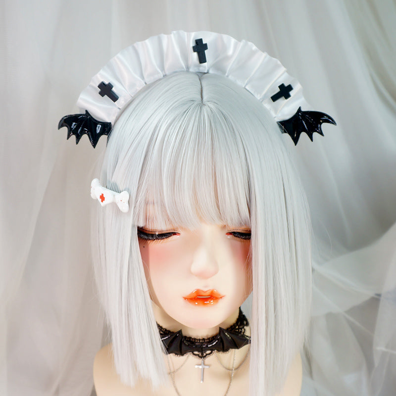 MaoJiang Handmade~Gothic Lolita Halloween Headband black  