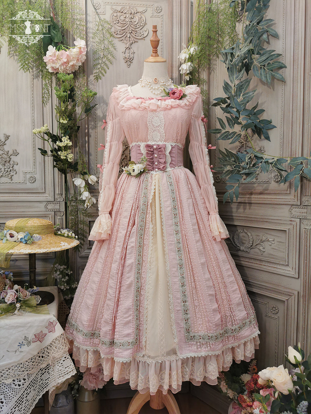 Miss Point~The Sally Gardens~Lotus Root Sleeve Lolita Blouse 8494:91290
