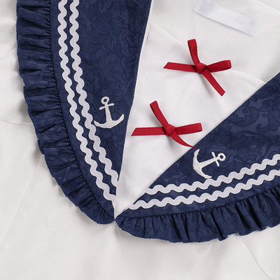 With PUJI~A Letter to Wind~Maid Pleated Sailor Lolita OP   
