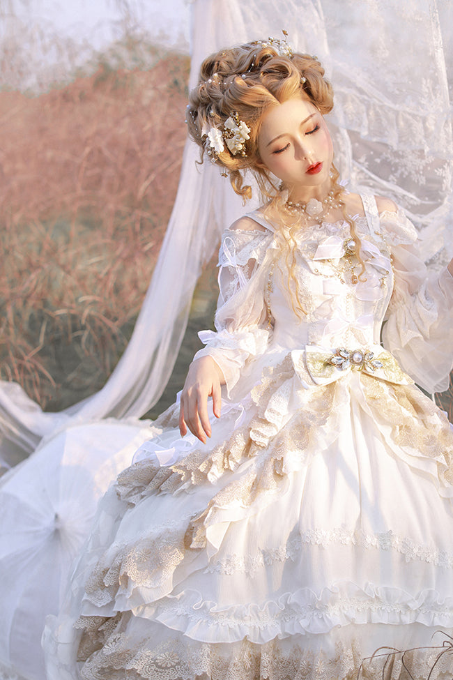 (Buyforme) Dawn and Morning~Flower Wedding Fairy Lolita JSK   